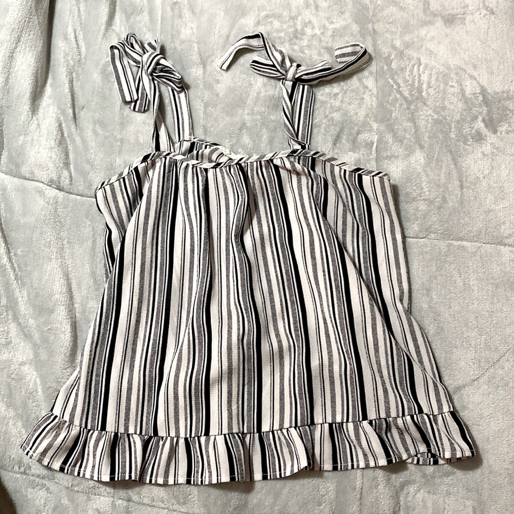 Striped Loose bottom Tank